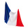 Drapeau  soie artificielle avec œillets Color: France Size: 90x150cm