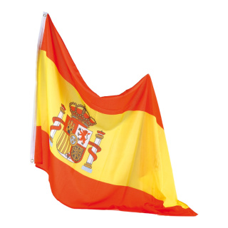 Flagge Kunstseide, mit Ösen Abmessung: 90x150cm Farbe: Spanien