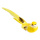 Vogel mit Clip Styrofoam/Federn     Groesse: 4x24cm    Farbe: gelb