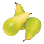 Pear, 3pcs./bag, plastic, Size:;12x6,5cm, Color:green