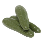 Cucumber, 3pcs./bag, plastic, Size:;5x18cm, Color:green