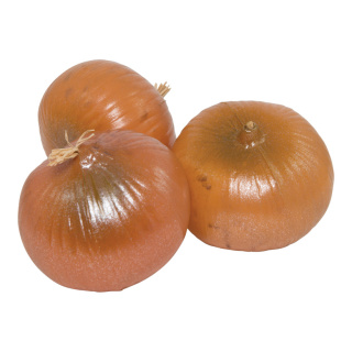 Onions 3pcs./bag, plastic     Size: 7,5x6cm    Color: brown