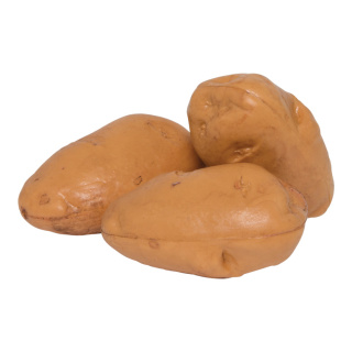 Kartoffel 3Stck./Btl., Kunststoff     Groesse: 4,5x7,5cm    Farbe: braun     #