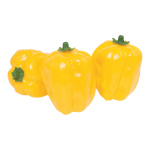Paprika, 3Stck./Btl., Größe: 8,5x11cm, Farbe: gelb   #
