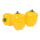 Paprika 3Stck./Btl., Kunststoff     Groesse: 8,5x11cm    Farbe: gelb     #