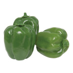 Paprika, 3Stck./Btl., Größe: 8,5x11cm, Farbe: grün   #