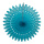 Éventail en nid d´abeilles  papier crêpé avec suspension Color: turquoise Size:  X 48cm