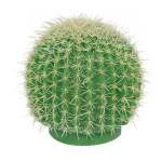 Barrel cactus plastic Ø 20cm Color: green