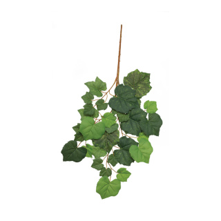 Weinlaubzweig 35 Blätter, Kunststoff     Groesse: 60cm - Farbe: grün