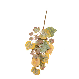 Branche de feuilles de vigne 35 feuilles, plastique     Taille: 60cm    Color: brun/orange