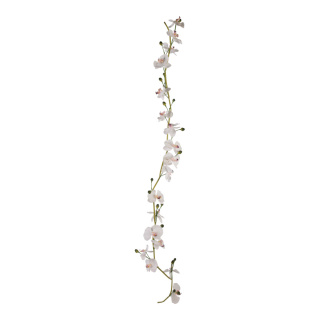 Guirlande d´orchidée 18 fleurs plastique Color: blanc Size:  X 180cm