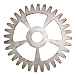 Gearwheel  - Material: wood metal optic - Color:...