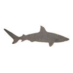 Shark  - Material: wood - Color: grey - Size: 73x23cm