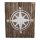 Paneel mit Kompass Holz Vintage, mit Aufhängung     Groesse: 50x60cm - Farbe: braun/weiß