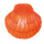 Jakobsmuschel,  Größe: 16x12cm, Farbe: orange