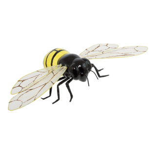 Biene Styropor mit Papier überzogen Größe:24x11cm Farbe: schwarz/gelb    #
