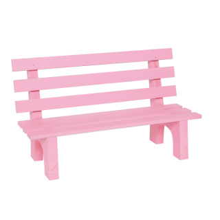 Sitzbank Holz Größe:30x18cm Farbe: pink    #