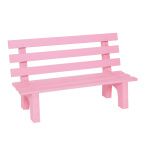 Seat  - Material: wood - Color: pink - Size: 30x18cm
