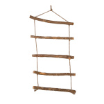 Rope-ladder  - Material: wood - Color: brown - Size:  X 90cm