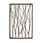 Frame with twigs  - Material: wood - Color: brown - Size:...