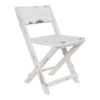 Stuhl,  Größe: 19x16x32,5cm, Farbe: weiß