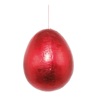 Osterei Styropor mit Folie überzogen Größe:Ø 16cm Farbe: rot