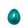 Easter egg  - Material: styrofoam covered with foil - Color: turquoise - Size: Ø 16cm