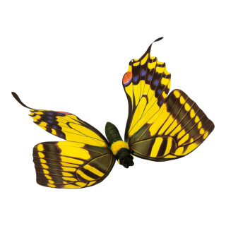 Schmetterling PVC-Folie     Groesse: 20x30cm - Farbe: gelb/schwarz