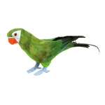 Papagei, stehend Styropor mit Federn Größe:36x13cm Farbe:...