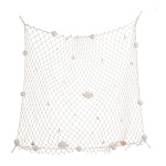 Fischernetz,  Größe: 150x150cm, Farbe: natur