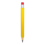 Crayon  polystyrène Color: jaune Size:  X 90cm