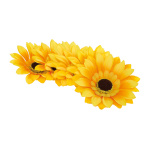 Sunflower blossoms 8pcs./bag, artificial silk Ø 12cm...