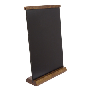 Tischtafel aus Holz mit Kreidemarkern beschreibbar Größe:31x20cm Farbe: schwarz/braun    #