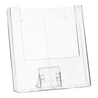 Prospekthalter topline zum Hängen, exkl. Trägerbasis 019-870, transparentes Acryl, A4, 23,8 x 24,5 cm