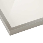 Trikotrahmen Distance silber matt - 42 x 59,4 cm (DIN A2) - Polystyrol klar - Foamboard weiß